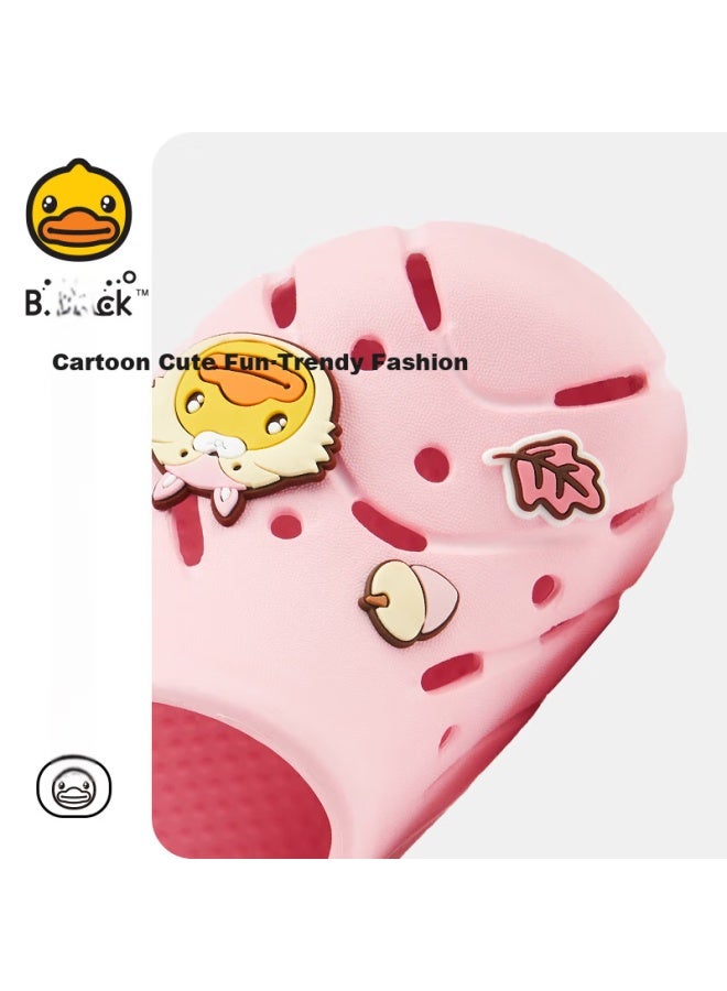 B.duck B.duck Yellow Duckling Children's Garden Shoes Unisex Cartoon Home Slippers Beach Hole Shoes 5903 Yellow Size 34  - Image 2