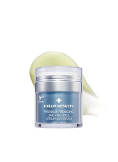 IT COSMETICS IT Cosmetics Hello Results Anti-Aging Retinol Serum-Cream - Firming Face Cream with Niacinamide & Vitamins B5 & E - 1.7 fl oz  - Image 1