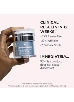 IT COSMETICS IT Cosmetics Hello Results Anti-Aging Retinol Serum-Cream - Firming Face Cream with Niacinamide & Vitamins B5 & E - 1.7 fl oz  - Image 3