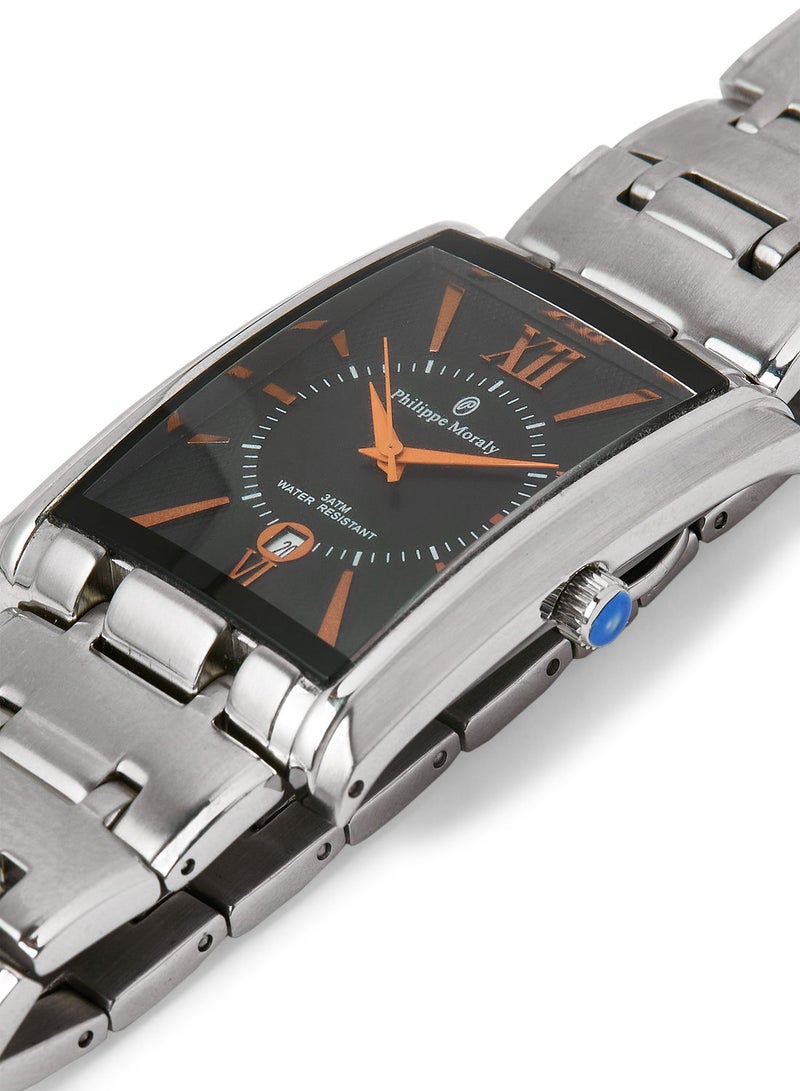 فيليب مورالي السويسرية ساعة يد معدنية M1133WBR - 31 ملم - فضي - Image 2