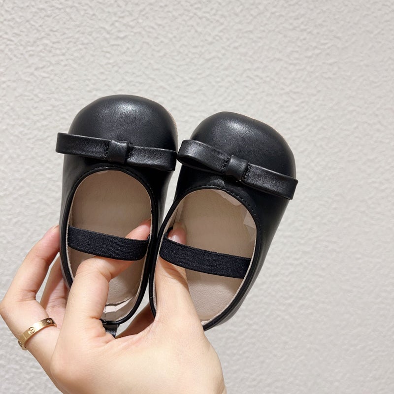 Korean Autumn Princess Shoes for Girls Black
