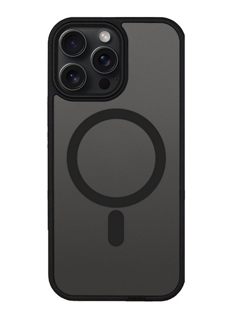 CATANES Magnetic Slim Protective Case for iPhone 15 Pro Max - with Wireless Charging Support - Black - Image 3