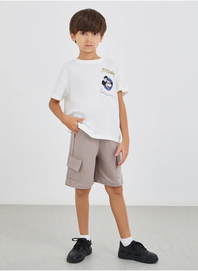 Styli Styli Regular Fit Cargo Pockets Knit Short
