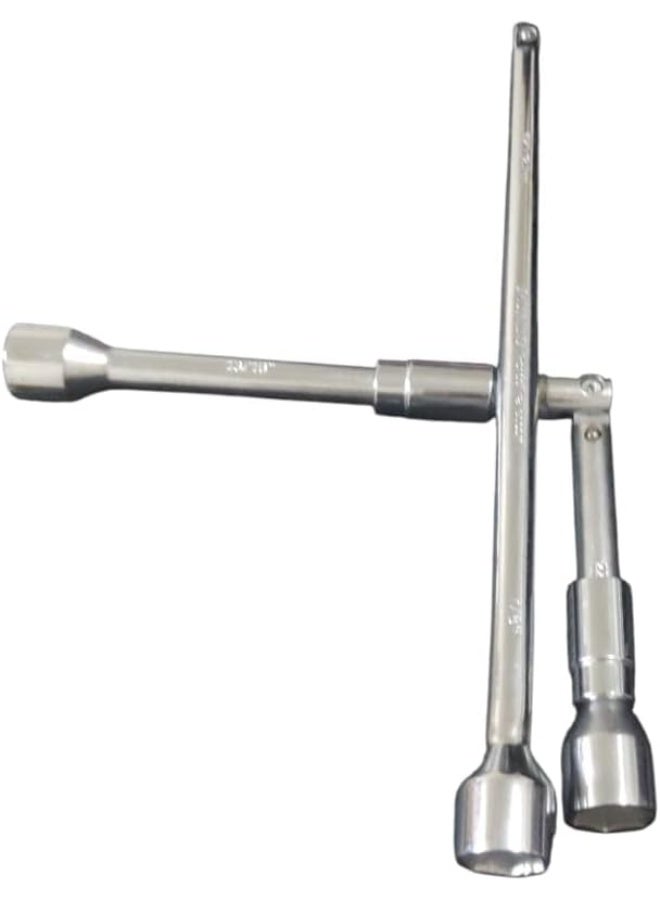 مفتاح عجل العقرب القابل للطي - مفتاح صليبة حديد شديد التحمل - تصميم صغير الحجم قابل للطي لتغيير إطارات السيارات والشاحنات - أداة احترافية لفك الصواميل - Image 4