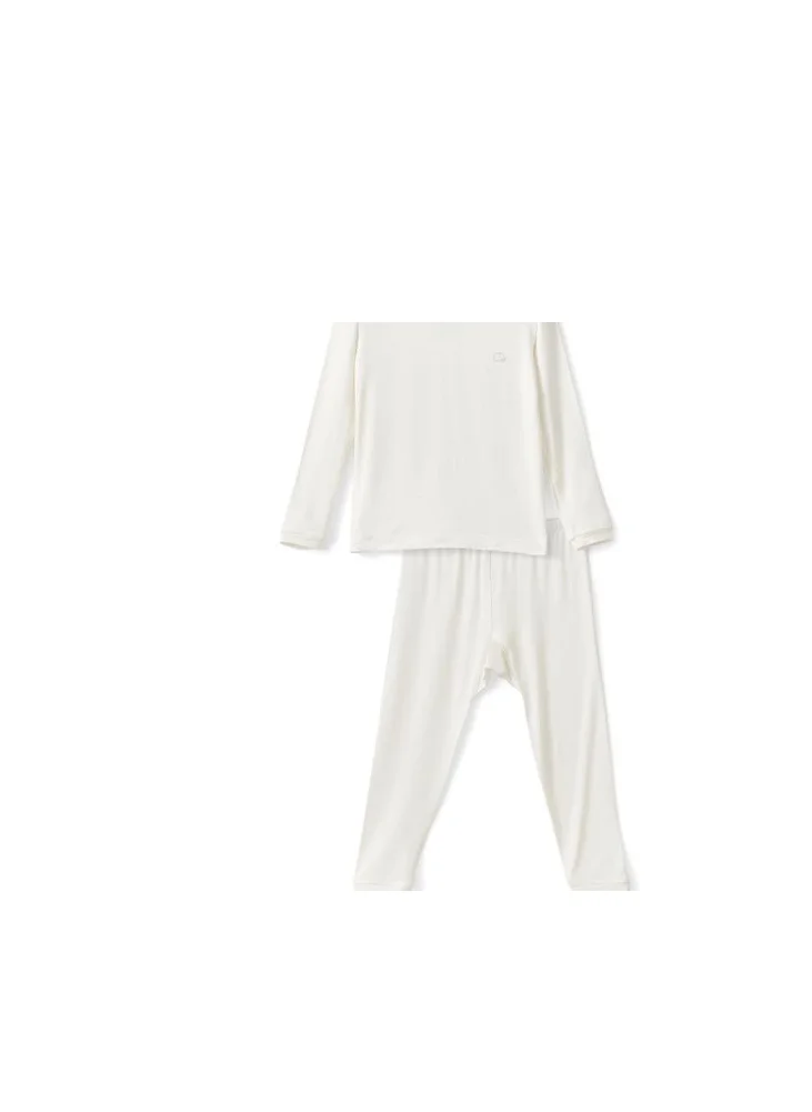 أنفي بيبي Bamboo Spandex Pajama 4T- White