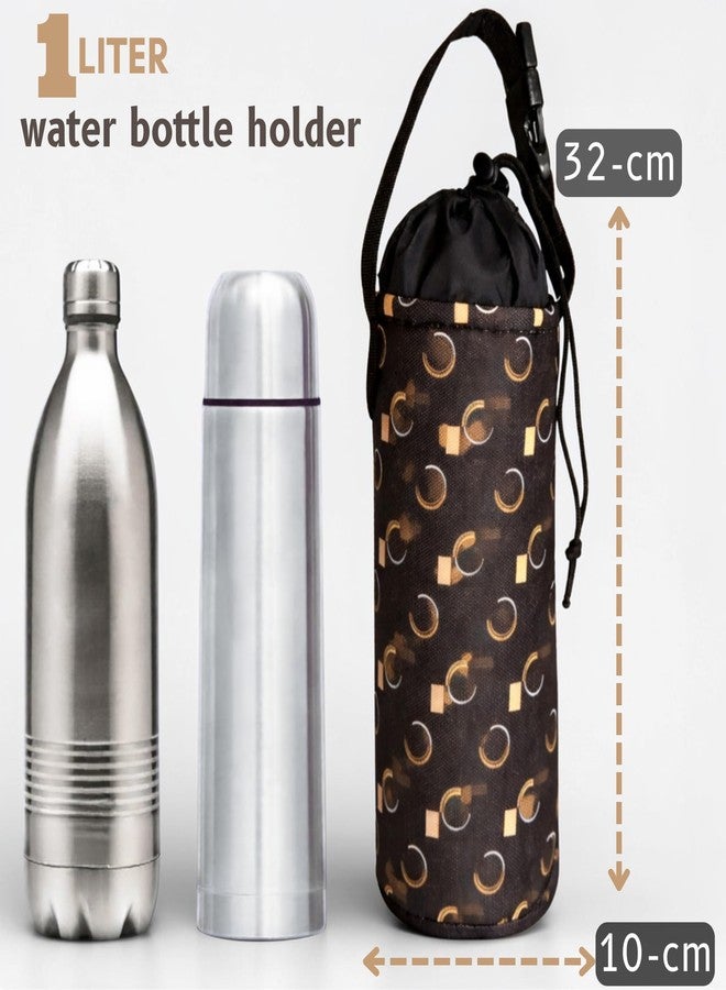 DHARMATMAJ Adjustable Water Bottle Carrier Bag with Shoulder Strap, Portable Bottle Cover Sleeve, Lightweight Travel Bottle Holder for Kids & Adults, Picnic, School, Hiking - Image 4