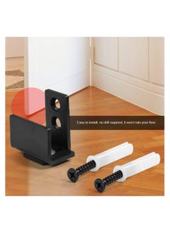 Excefore Sliding Barn Door Hardware Track Kit Carbon Steel Flat Track System Closet Rail Sliding Kit for Single Door with Screws  - Image 4