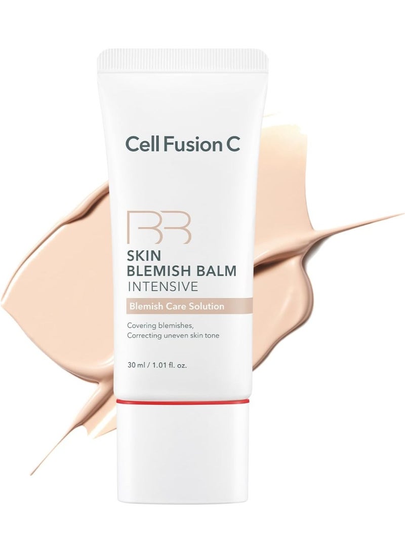Cell Fusion C Skin Blemish Balm intensive, Neutral Undertone BB Cream, 24h Coverage with Natural Finish, Tinted Moisutrizer for Face, 1.01 fl.oz. (No.19 Light) - Image 1