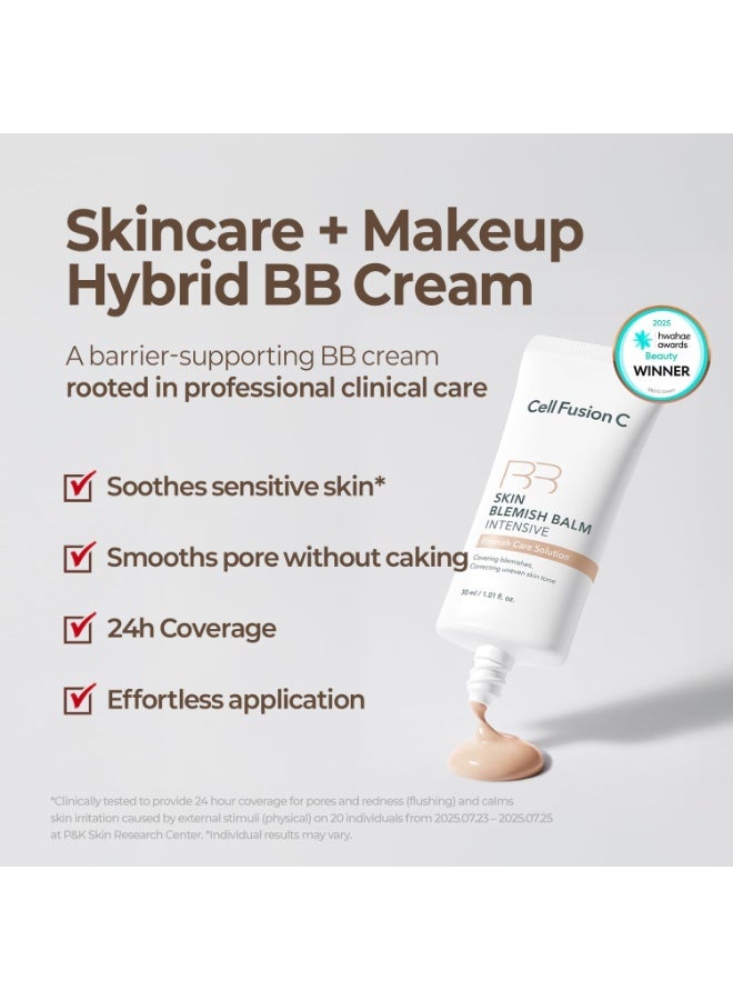 Cell Fusion C Skin Blemish Balm intensive, Neutral Undertone BB Cream, 24h Coverage with Natural Finish, Tinted Moisutrizer for Face, 1.01 fl.oz. (No.19 Light) - Image 2
