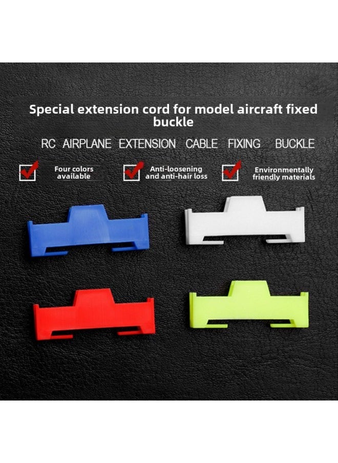 Steering Gear Extension Line Y Line Plastic Anti-loose Buckle Fixing Wiring Clip (color Customization)-Color:Blue (open)  - Image 3