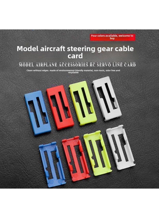 Steering Gear Extension Line Y Line Plastic Anti-loose Buckle Fixing Wiring Clip (color Customization)-Color:Blue (open)  - Image 4