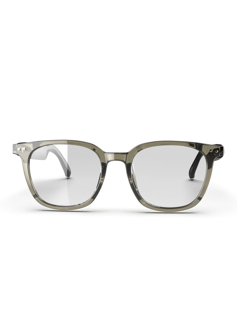 GL-SG6 Stockholm Smart Glasses / Play & Pause / Answer & Reject Calls / Photochromic, Polarized & Anti-Blue Lens / Built-in Microphone / UV400 Protection / Voice Assistant / Remote Camera / Touch Control / TWS Function - Black