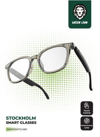 GL-SG6 Stockholm Smart Glasses / Play & Pause / Answer & Reject Calls / Photochromic, Polarized & Anti-Blue Lens / Built-in Microphone / UV400 Protection / Voice Assistant / Remote Camera / Touch Control / TWS Function - Black - pzsku/ZF64FB0A37A2AA5798009Z/45/1748603945/abb171fa-0f41-49a6-b8b7-bb2576893e83