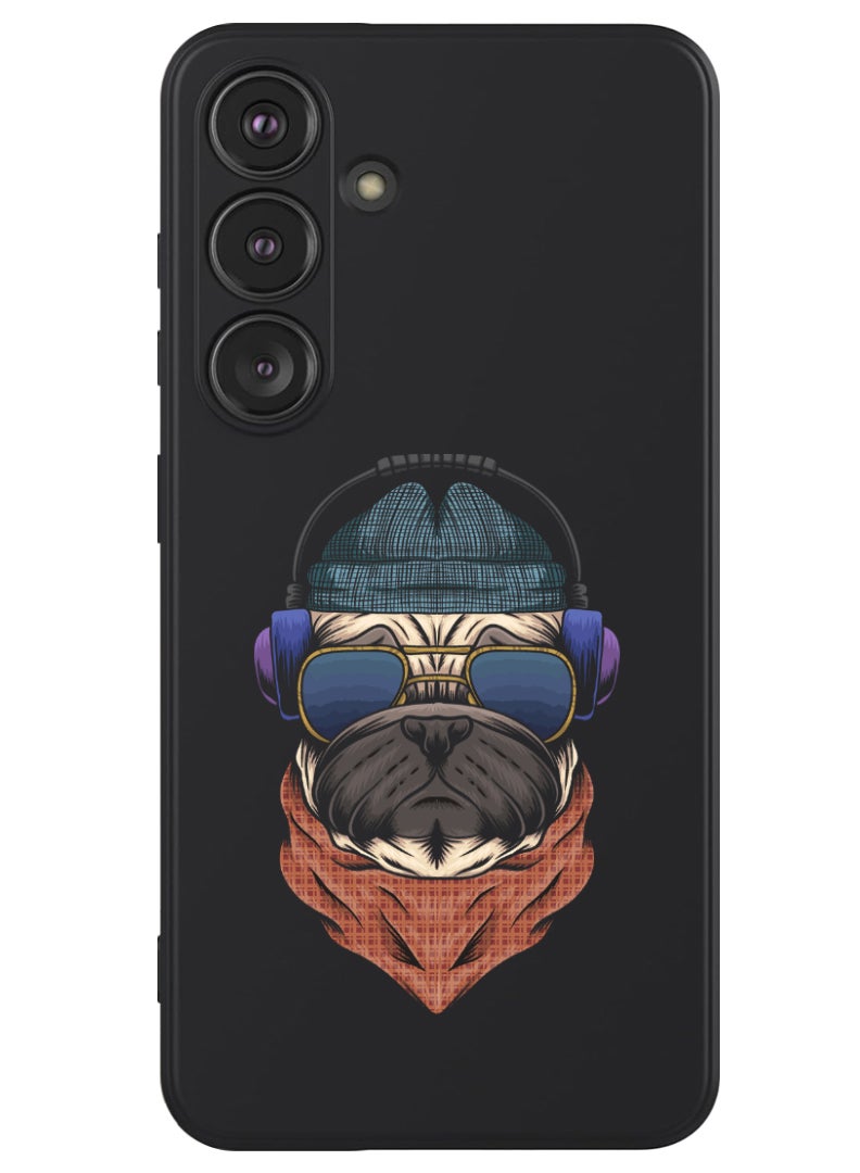 Protective Slim Fit Case Liquid Silicone Cover with Full Body Protection Anti-Scratch Shockproof Case For Samsung Galaxy S24 Plus (Black) - swag bull dog