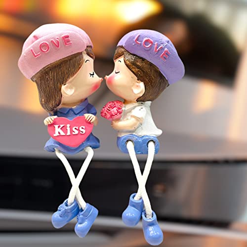Lilone Cute Romantic Valentine Gifts I Love You Couple Statue Showpiece (Resin, 5Inch) (6936W) - Image 1