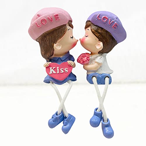 Lilone Cute Romantic Valentine Gifts I Love You Couple Statue Showpiece (Resin, 5Inch) (6936W) - Image 5