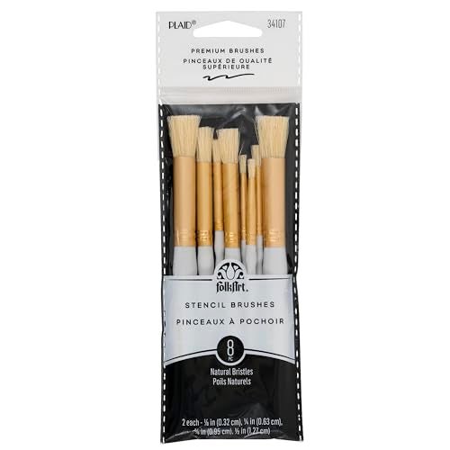 Plaid Stencil Brush Set, (8-Piece), 0289956 - Image 1
