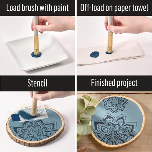 Plaid Stencil Brush Set, (8-Piece), 0289956 - Image 5