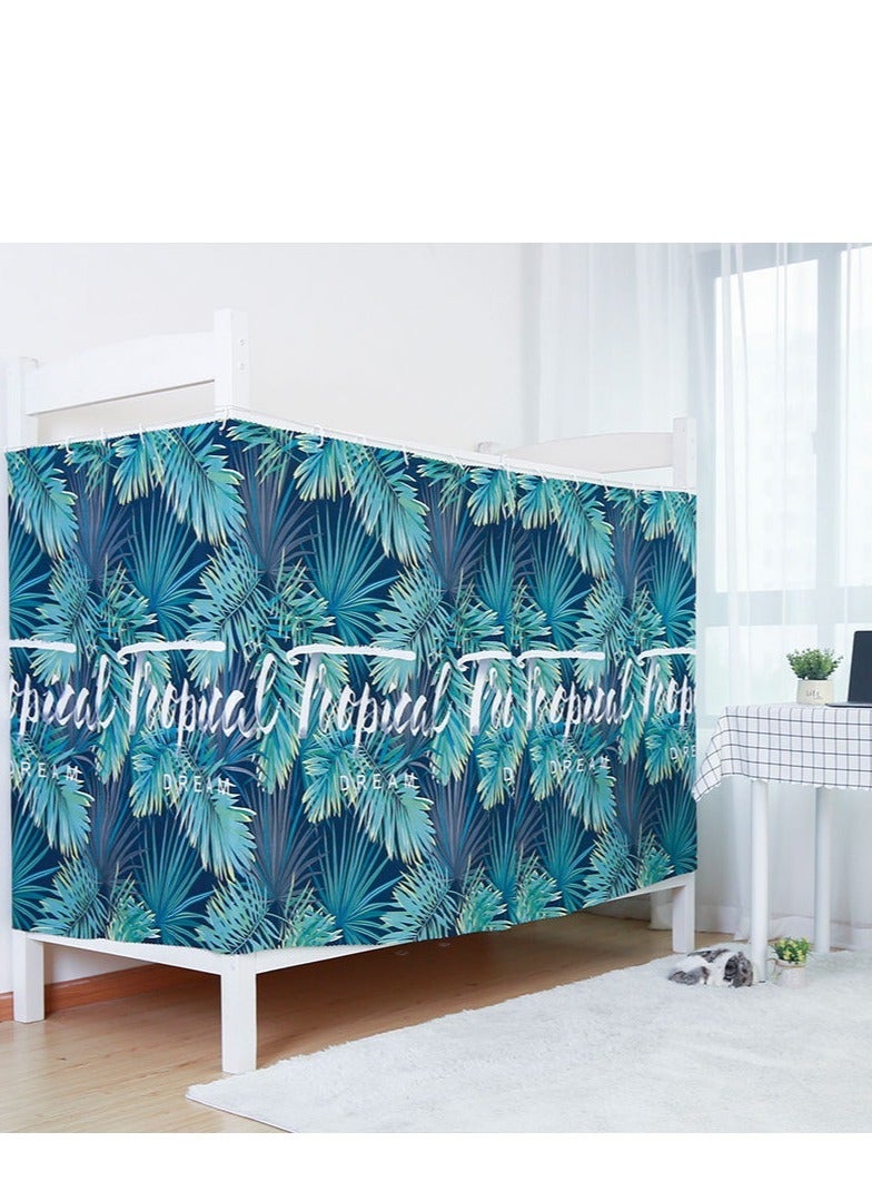 FASHION HOME ستارة سرير بطابقين 2 قطعة قماش مظلل أسود للطلاب الجامعيين في المنزل - Image 3