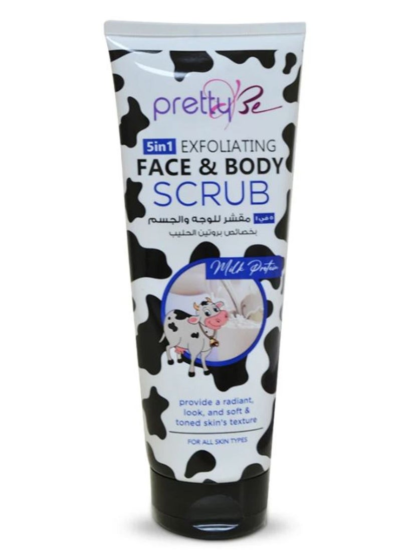 Pretty Be - PRETTY BE-5IN1 EXFOLIATING SCRUB-MILK-240ML - Image 1