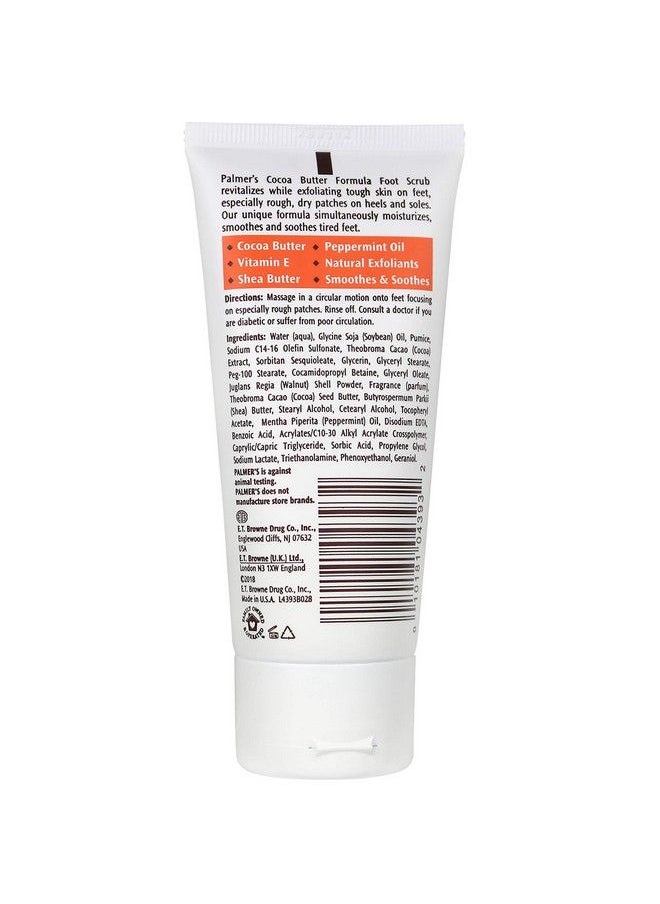 PALMER'S - Cocoa Butter Formula Foot Magic Exfoliating Foot Scrub With Vitamin E Use With Foot Scrubber For Pedicure For Dry Cracked Feet 2.1 Ounce - Image 1