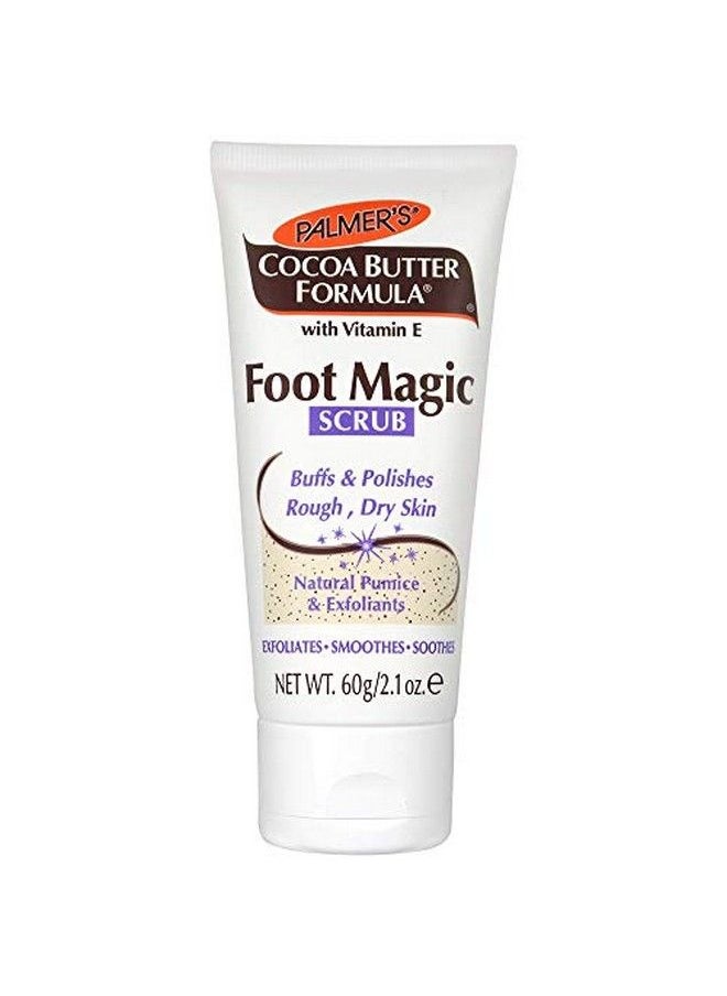 PALMER'S - Cocoa Butter Formula Foot Magic Exfoliating Foot Scrub With Vitamin E Use With Foot Scrubber For Pedicure For Dry Cracked Feet 2.1 Ounce - Image 1