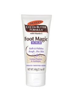PALMER'S Cocoa Butter Formula Foot Magic Exfoliating Foot Scrub With Vitamin E Use With Foot Scrubber For Pedicure For Dry Cracked Feet 2.1 Ounce  - Image 2