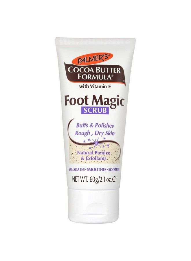 PALMER'S - Cocoa Butter Formula Foot Magic Exfoliating Foot Scrub With Vitamin E Use With Foot Scrubber For Pedicure For Dry Cracked Feet 2.1 Ounce - Image 1