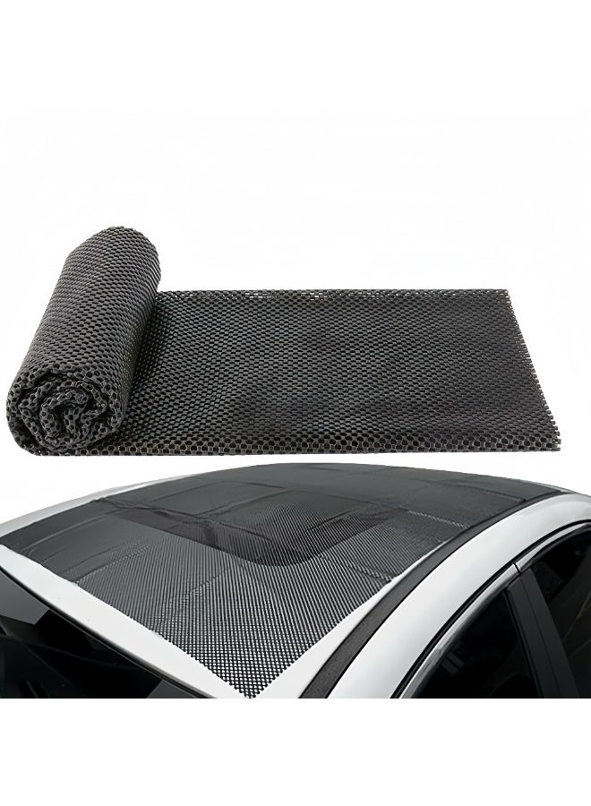 McDou Reusable Non-Slip Rug Gripper Pad - Cuttable PVC Mat for Hardwood Floors, Tiles, Home, Kitchen, Office & Car (Black, 120×100CM) - Image 1