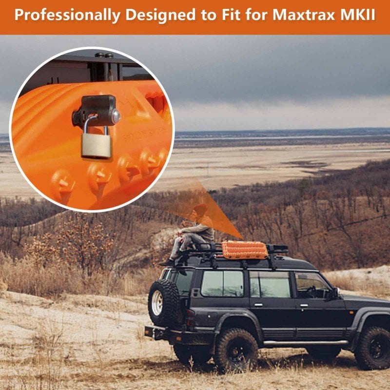 Traction Board Mount: 360 Degree Rotation Knuckle - Theftproof Lockable Pin Durable Nylon Stainless Steel Build for Off Road SUVs Trucks Off-Road Vehicles - Image 3
