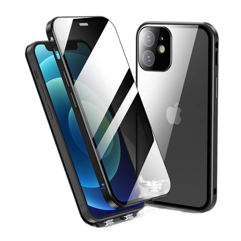 MS غطاء واقي، مضاد للتجسس، أسود، لـ iPhone 15 / 15 Plus / 15 Pro / 15 Pro Max باللون الأسود - Image 1