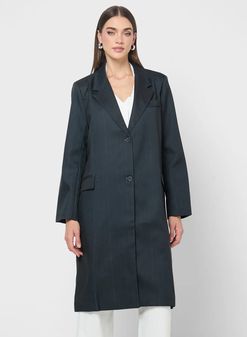 ELLA Striped Over Coat