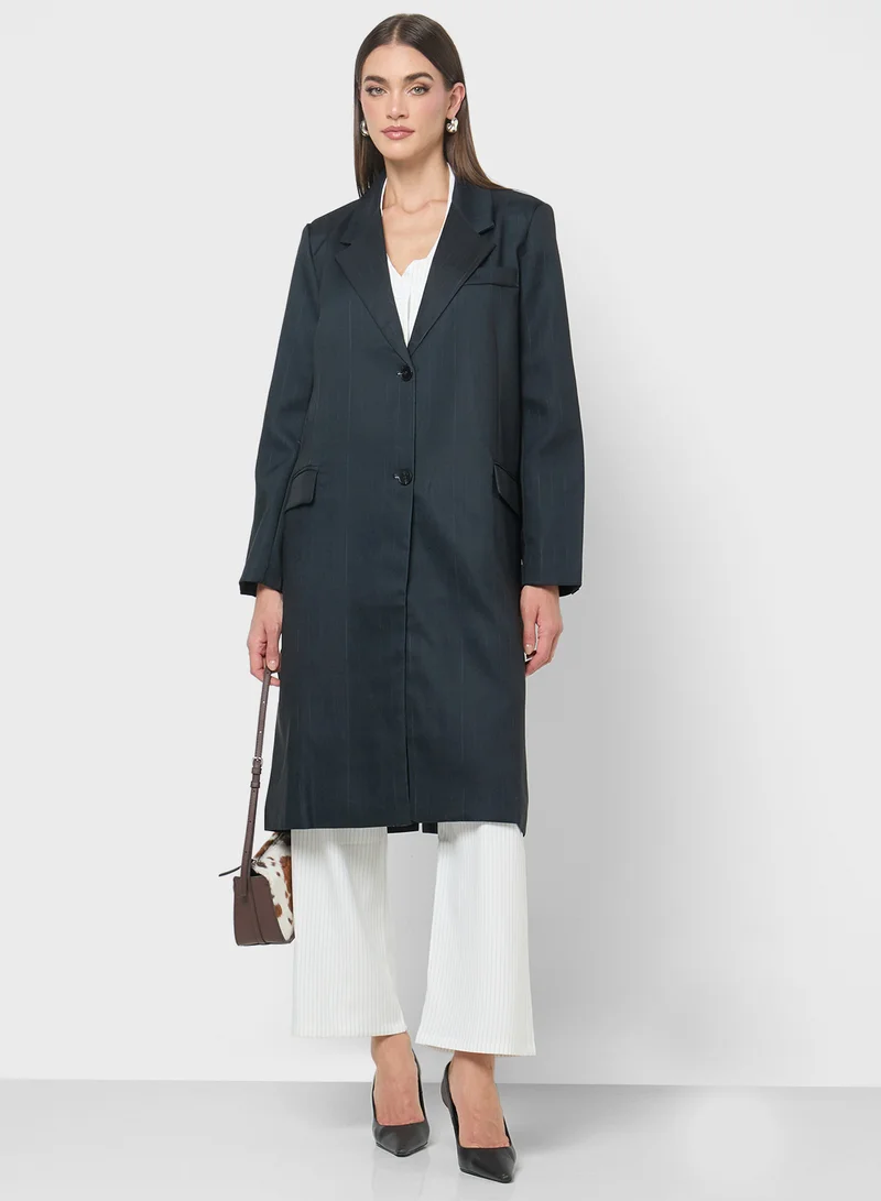 ELLA Striped Over Coat