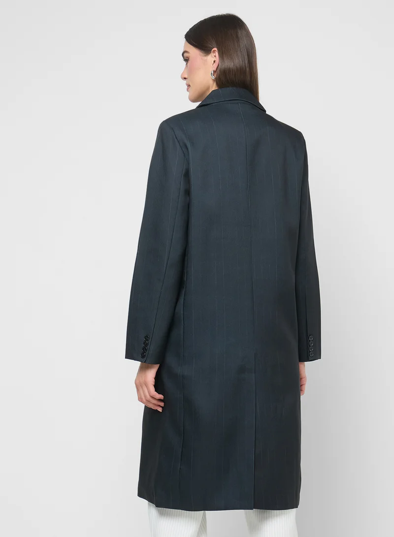 ELLA Striped Over Coat