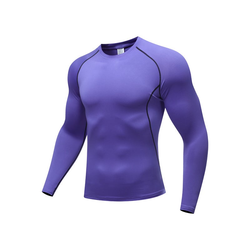 Men's Compression Shirt Breathable Quick-Dry Stretch Training Top - Image 1