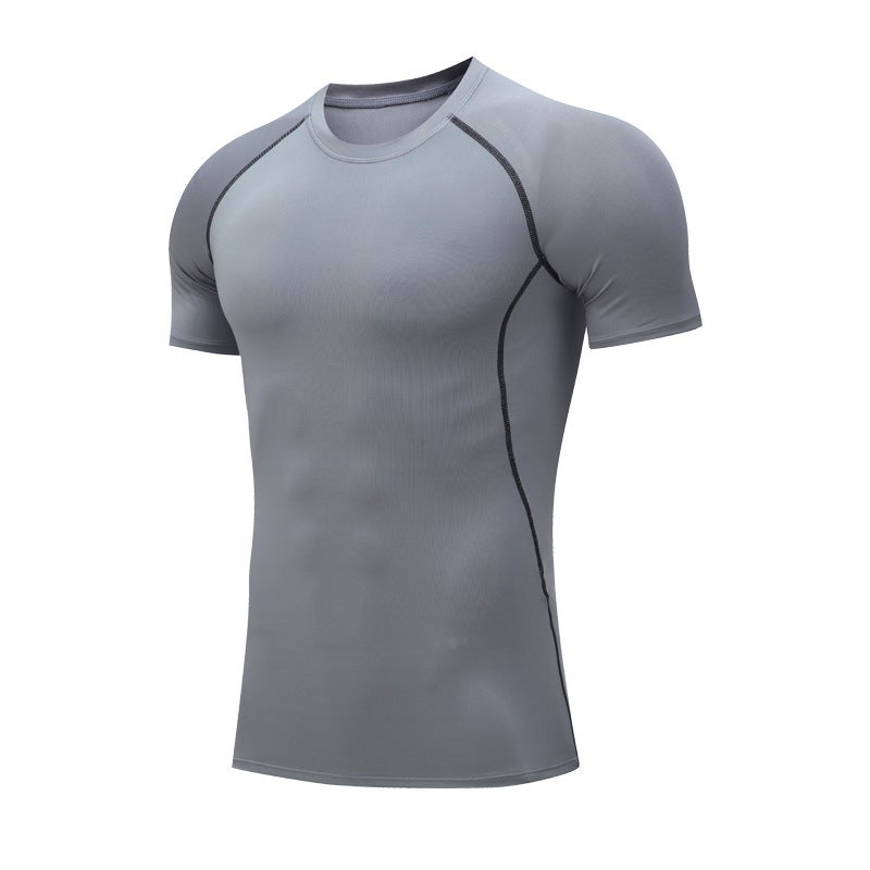 Men's Compression Shirt Breathable Quick-Dry Stretch Training Top - Image 5