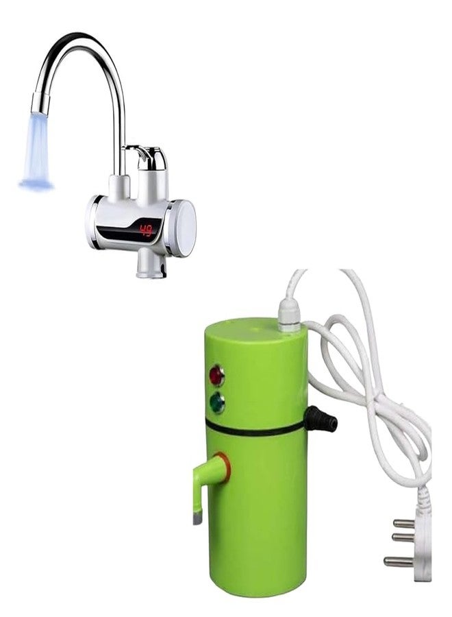 Drumstone Combo C132 - Instant Tap Water Heater/Geyser & Mini Portable Instant Water Geyser, Hot/Cooler Heater for Kitchen, Bathroom, Office: The Gift (With 15-Year Warranty) - Image 1