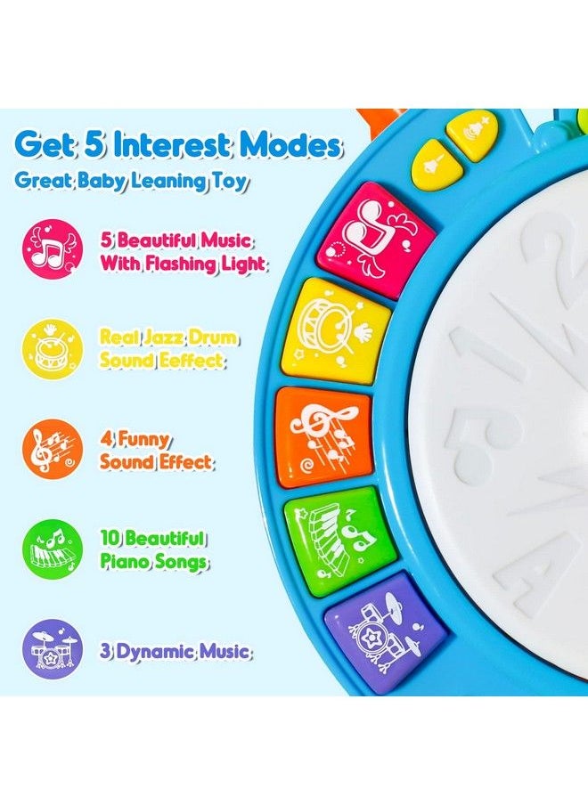 yoptote - Kids Drum Set For Toddlers 1 3 Baby Toys 6 To 12 Months Light Up Toys For 1 2 3 Year Old Boys Girls Gifts Toddler Baby Drum Set Baby Musical Instruments With Toy Microphone And Toddler Drum Sticks - Image 1