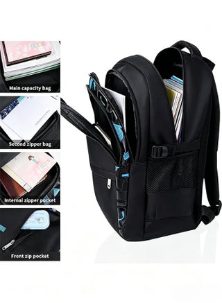 Waterproof School Bag for Boys, Large Capacity Lightweight Kids School Bookbag with Reflective Strips, Breathable Teen Backpack for Elementary & Middle School Students - view 3