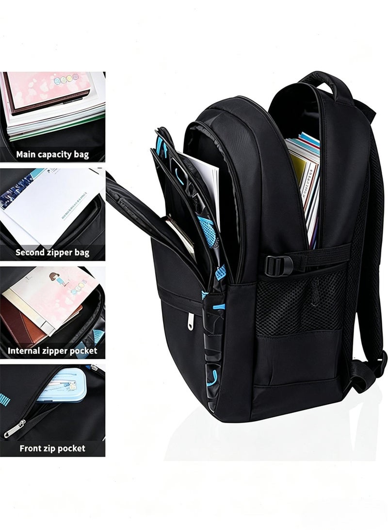 KAFANNI Waterproof School Bag for Boys, Large Capacity Lightweight Kids School Bookbag with Reflective Strips, Breathable Teen Backpack for Elementary & Middle School Students - Image 3