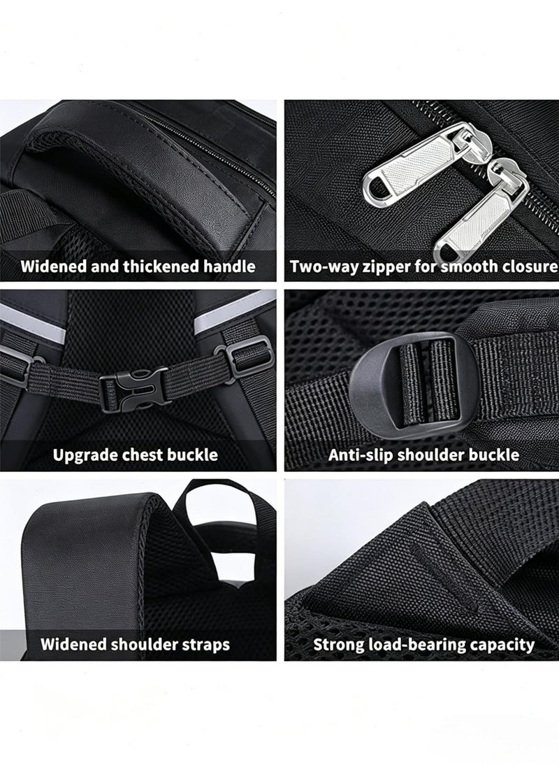 KAFANNI Waterproof School Bag for Boys, Large Capacity Lightweight Kids School Bookbag with Reflective Strips, Breathable Teen Backpack for Elementary & Middle School Students - Image 4