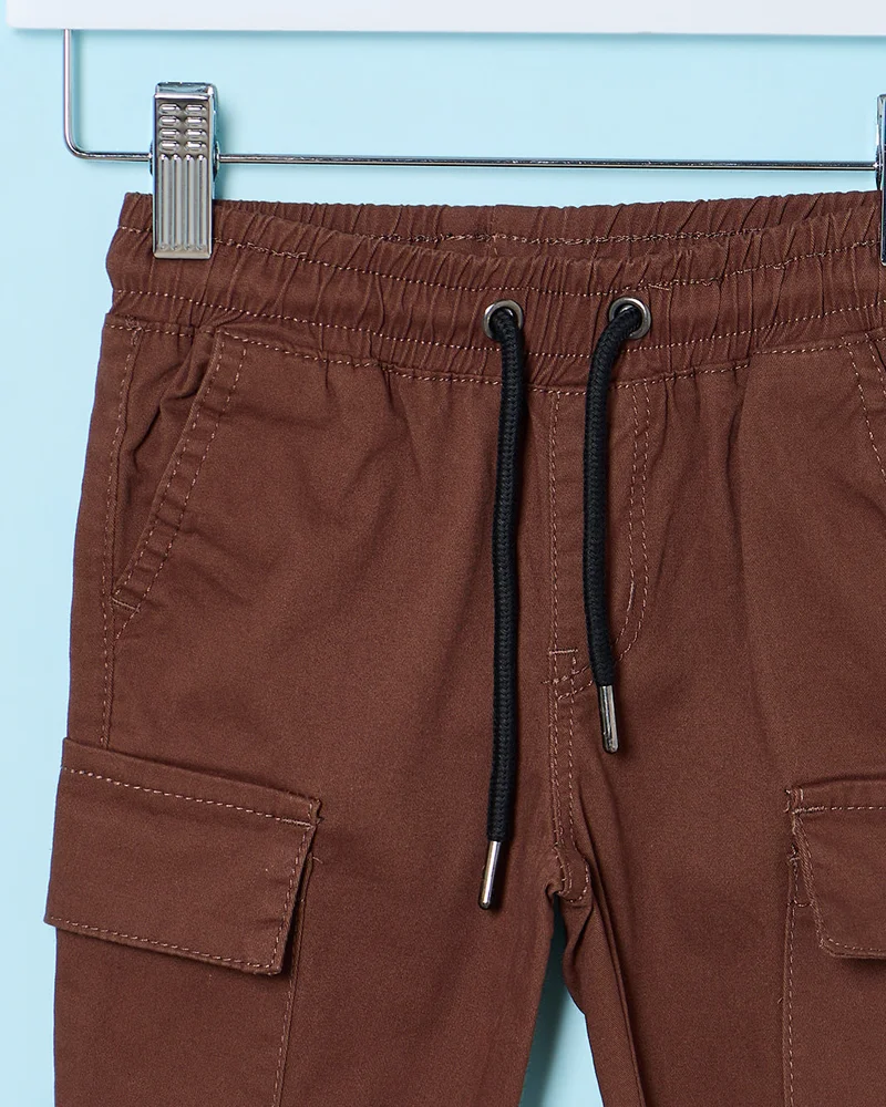 ردتاغ Infant Boys Burgundy Cargo Trouser