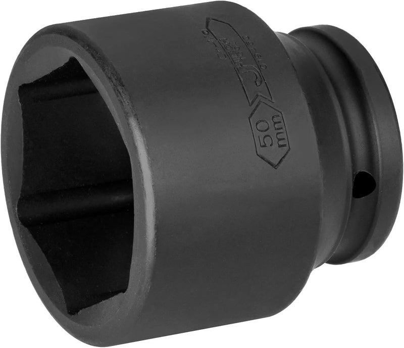 Jetech 3/4 Inch Drive 50mm Standard Impact Socket, Made with Chrome Molybdenum Alloy Steel, Heat Treated, 6-Point Design, Metric - Image 1
