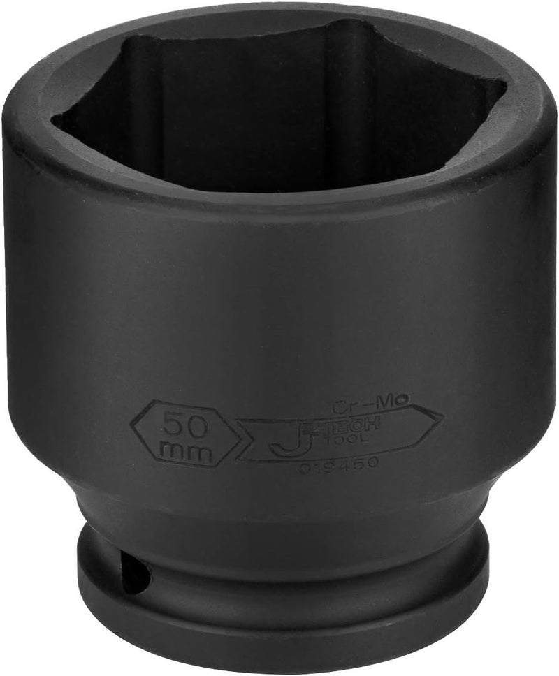 Jetech 3/4 Inch Drive 50mm Standard Impact Socket, Made with Chrome Molybdenum Alloy Steel, Heat Treated, 6-Point Design, Metric - Image 2
