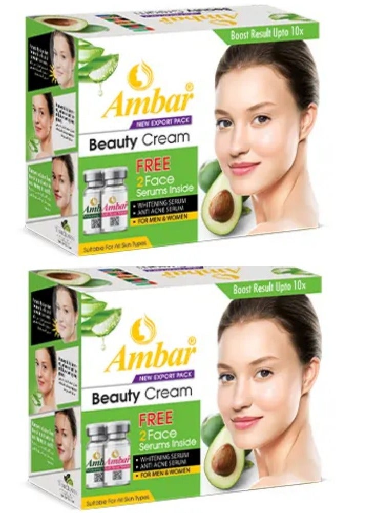 Ambar Set Of Two Pieces Of Beauty Cream And Four Face Serum - Image 1