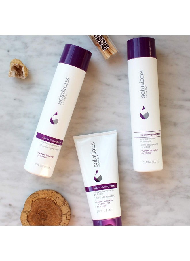 GREAT CLIPS - Solutions Moisturizing Conditioner 10Oz ;Repairs & Softens Damaged Hair ; For Dry Coarse Or Curly Hair - Image 1