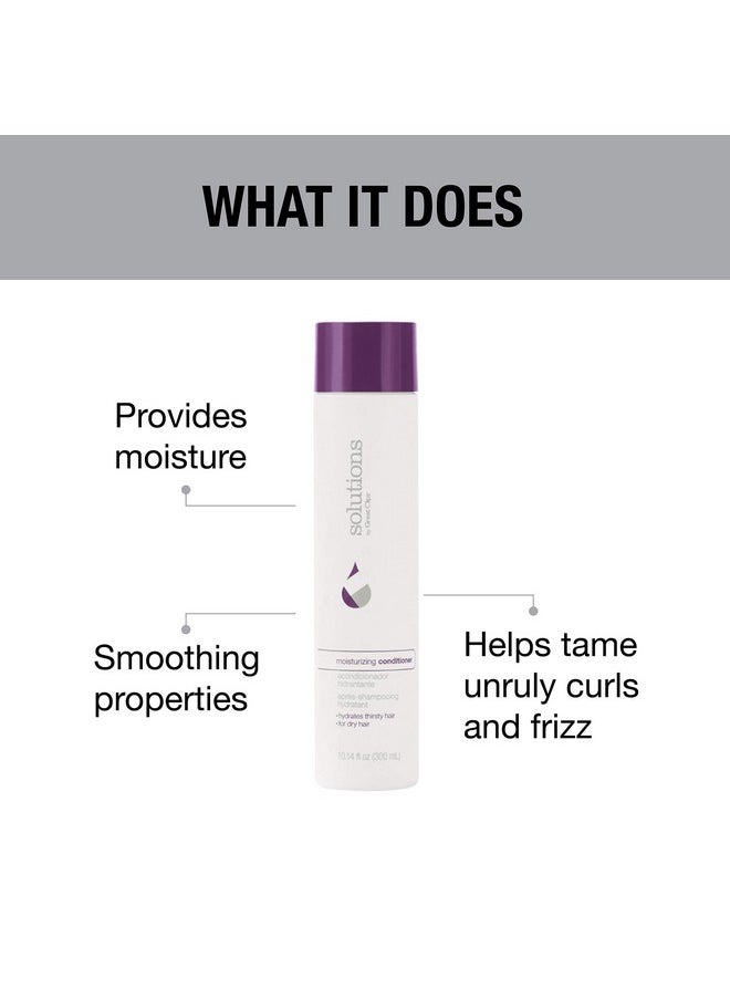 GREAT CLIPS - Solutions Moisturizing Conditioner 10Oz ;Repairs & Softens Damaged Hair ; For Dry Coarse Or Curly Hair - Image 1