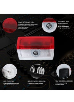 KASTWAVE 4 Pack LED Car Door Logo Light Courtesy Projector Laser Welcome Lights  - Image 5