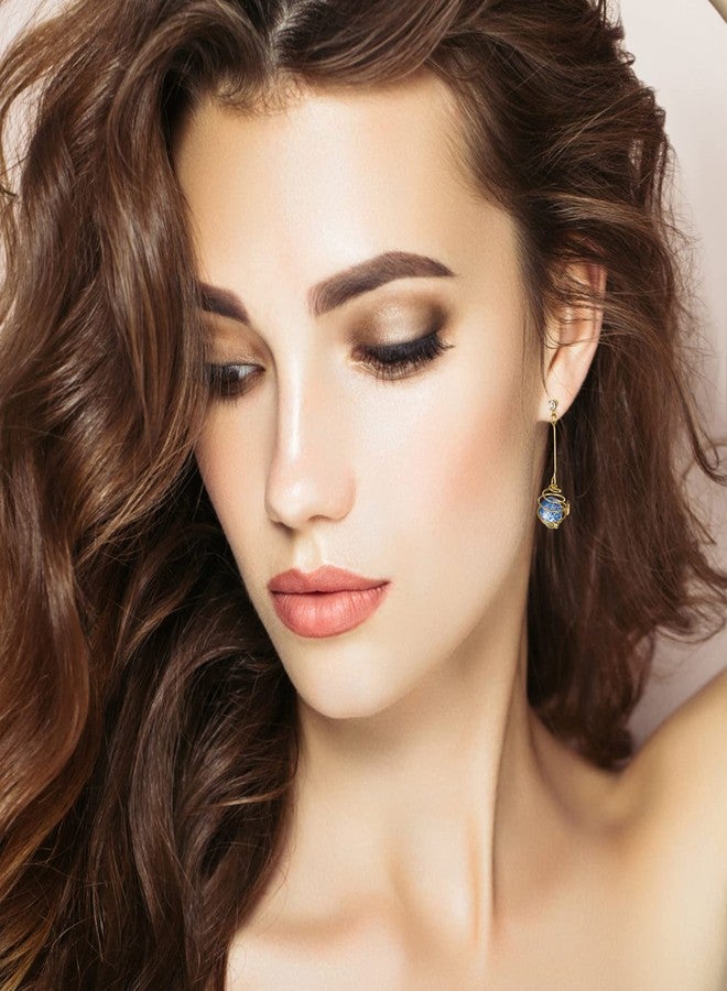 Yolev 4 Pairs Astronaut Stud Earrings Asymmetric Spaceman Star Moon Earrings Planet Star Stud Dangle Earrings Cloud Rain Drop Earrings for Women - Image 4