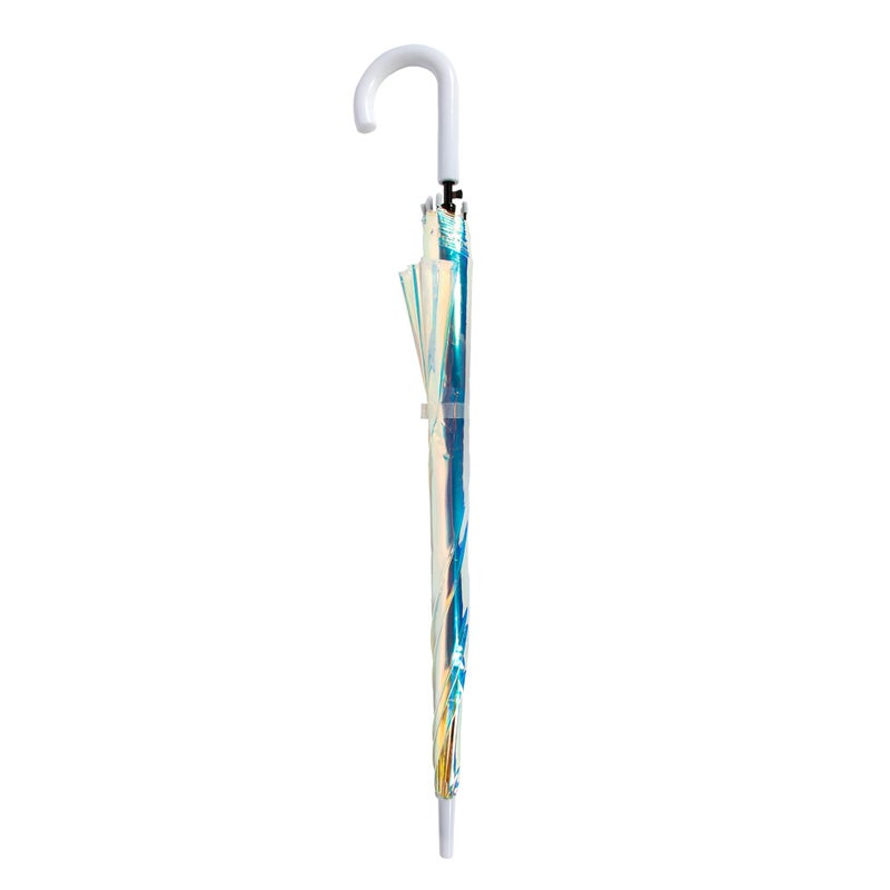 ShedRain Iridescent Stick Umbrella, 50" Canopy Coverage, Crook Handle - Image 3